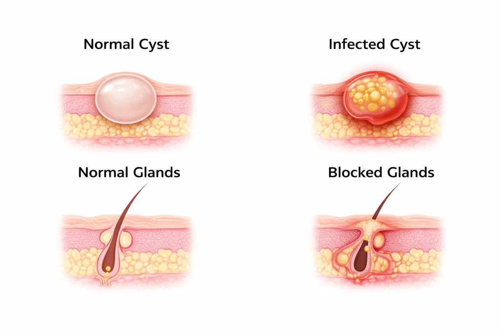 conditions treated with abscess drainage.
